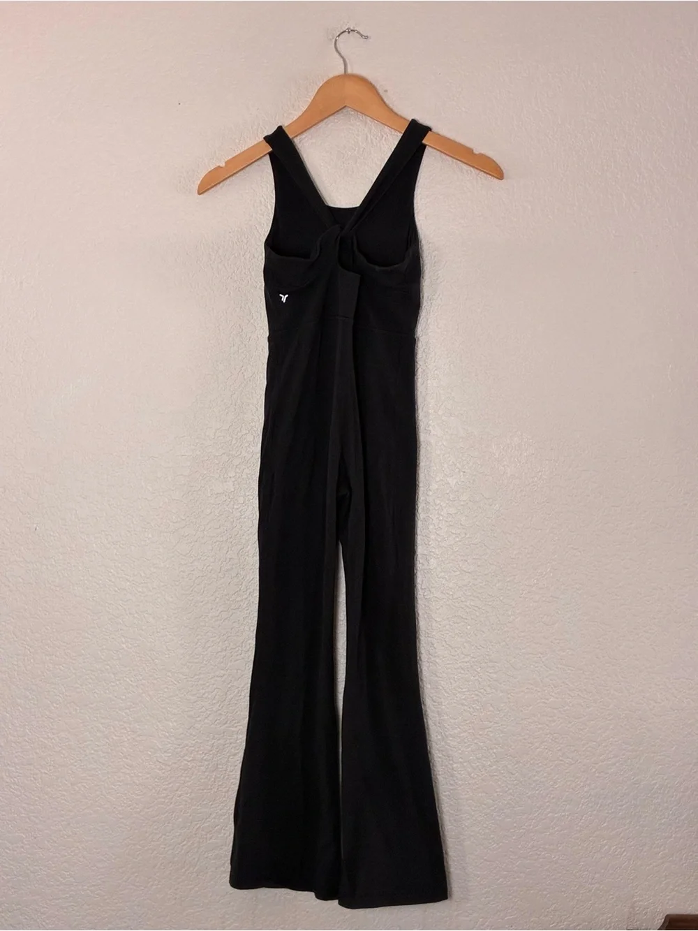 Old Navy | Like new black sleeveless flare leg stretch jumpsuit girls size 8